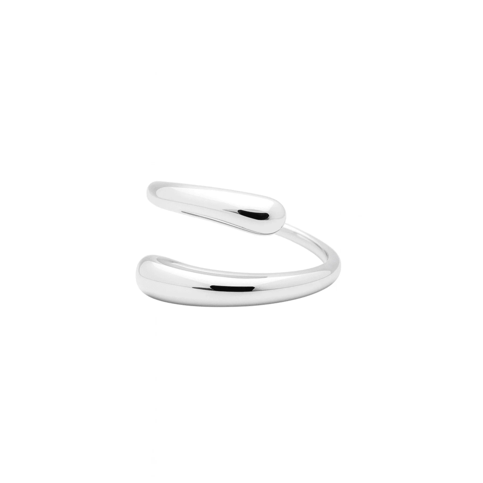Bliss Bangle - 925 Silver Sculpted Mesh | Fluid Sophistication – RIEN