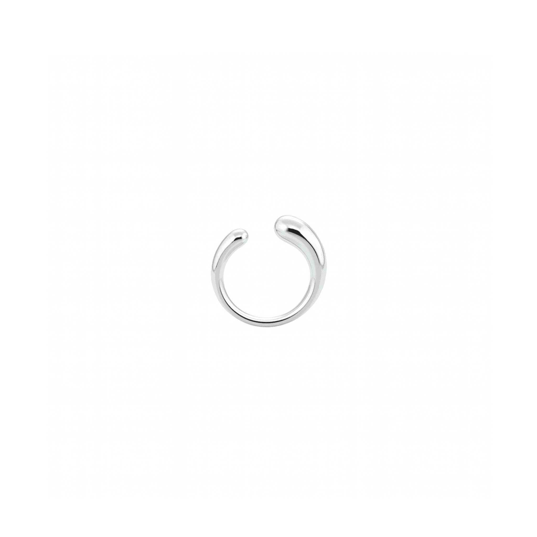 Aura Ring - Adjustable Sterling Silver Ring with open design